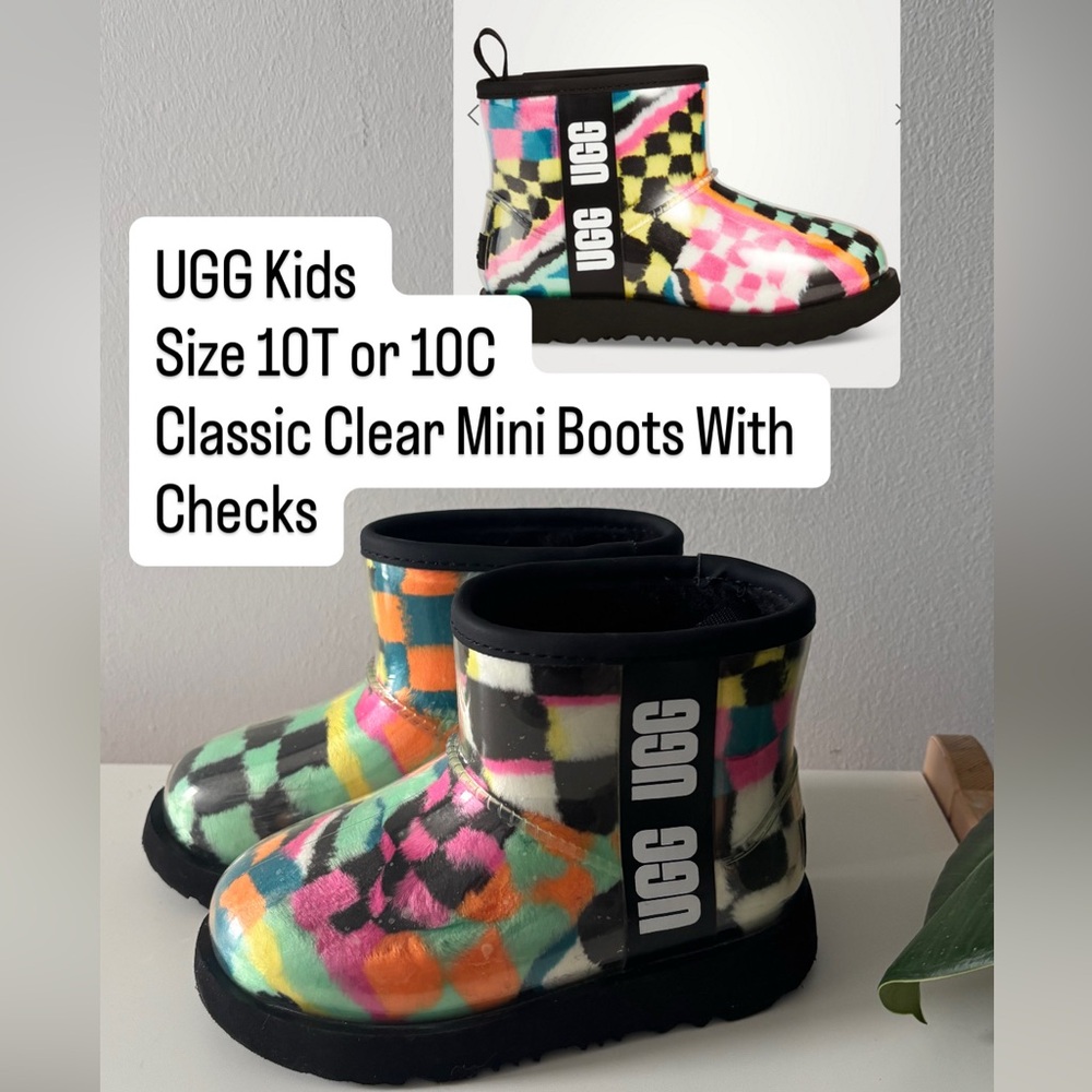 UGG Kids Colorful Checkered Mini Boots